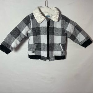 Old Navy Lined Plaid Jacket 6-12mo